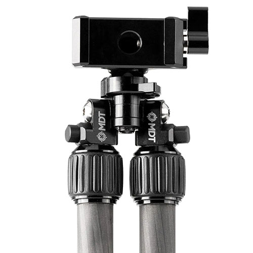 MDT Mountain Bipod offers lightweight, twist-lock legs and quick push-button deployment for fast setup in rugged terrain, perfect for mountain hunters.